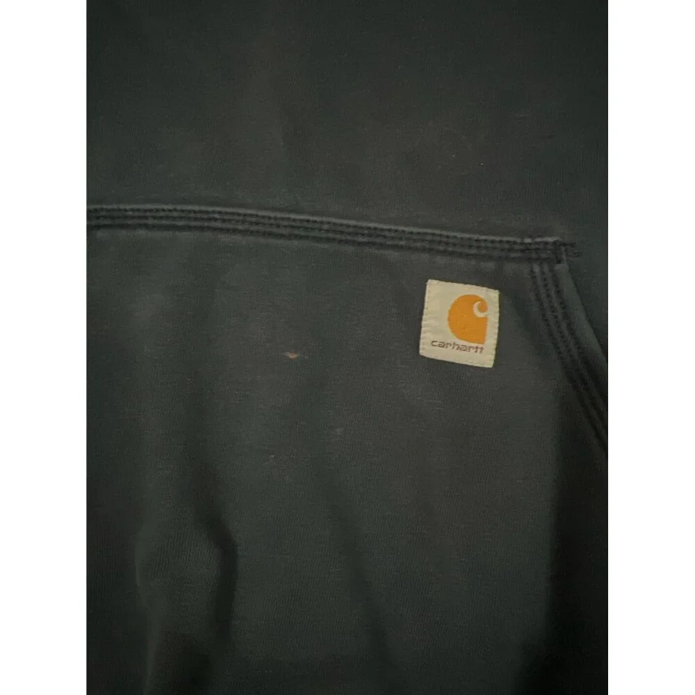 Carhartt Blue‎ Hoodie Rain Defender Big Logo Regular Sweatshirt Mens Large
